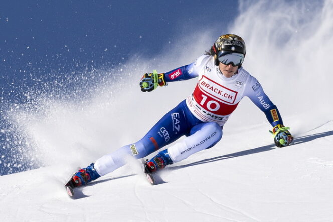 Federica Brignone In Testa Dopo La Prima Manche Dello Slalom Gigante Di