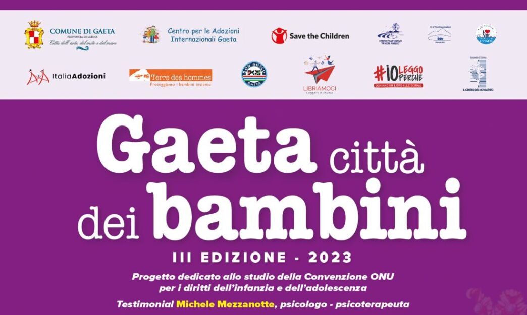 Gaeta Citta Dei Bambini A Novembre La Terza Edizione Del Progetto Che Celebra I Diritti Dell Infanzia E Dell Adolescenza 1 E1699357104549 1