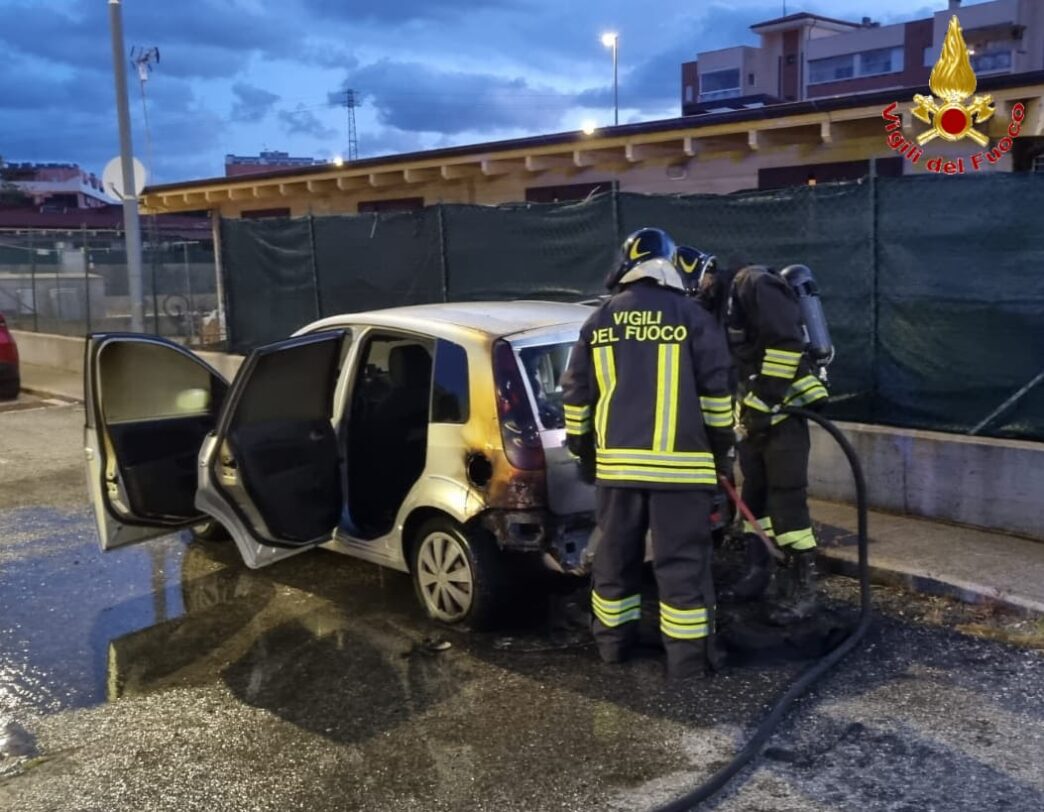 Incendio Di Unauto A Civitave