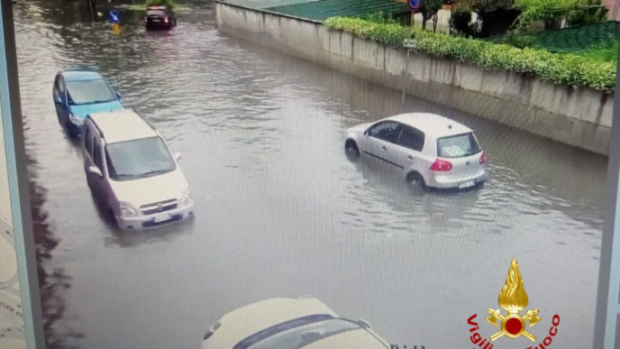 Emergenza maltempo a Milano p