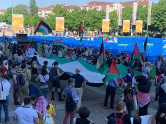 Protesta pro Palestina al Salo