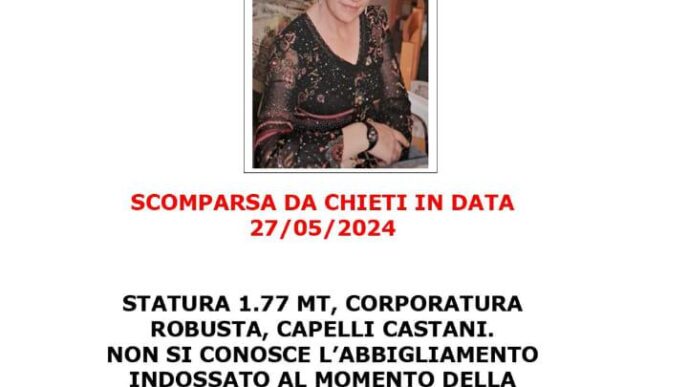 Scomparsa a Chieti la famigli