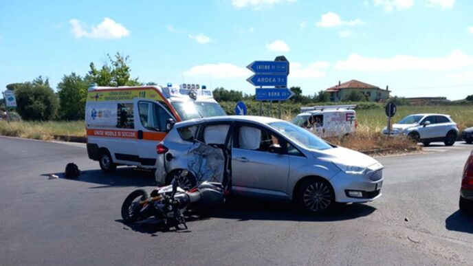 Incidente stradale sulla Via L