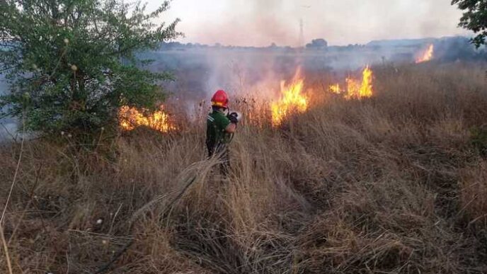 Incendi a Blera quarta eruzio