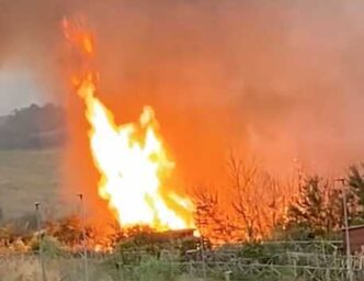 Incendio a Settebagni rogo al