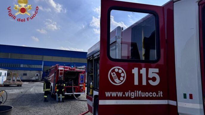 Incendio alle acciaierie venet