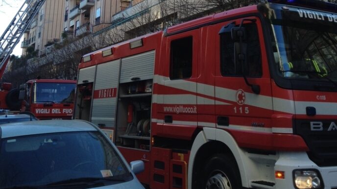 Incendio In Appartamento A Rom