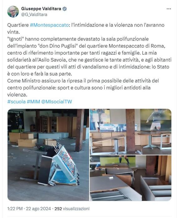 Vandalismo a Roma devastata l