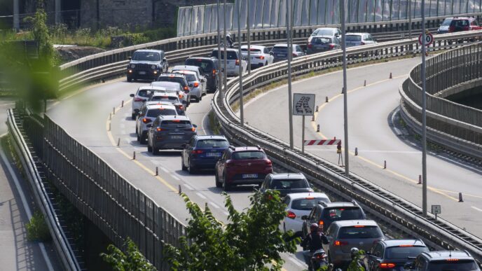 Weekend di traffico intenso in