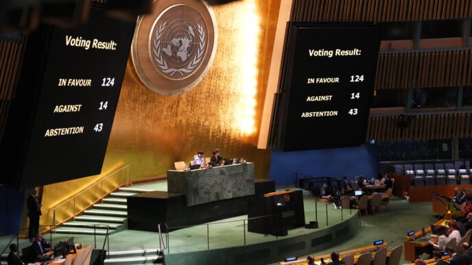 Assemblea Generale Onu Approva