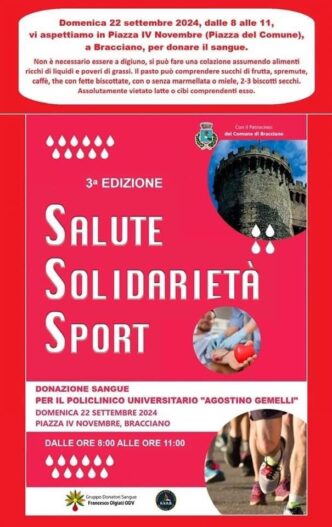 Bracciano il 22 settembre 202