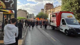 Corteo a Mestre per Giacomo Go