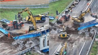 Crollo Del Ponte In Autostrada