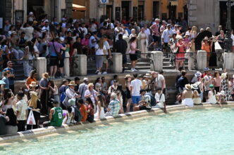 Fontana di Trevi il sindaco G