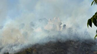 Il Grave Incendio Di Monte Mar