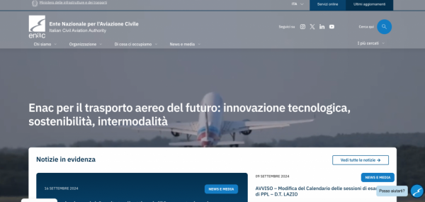 Il Nuovo Sito Web Di Enac Un