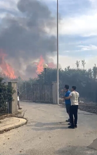 Incendio A Favignana Evacuate