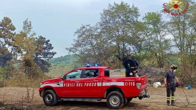 Incendio Sul Monte Cimadors E