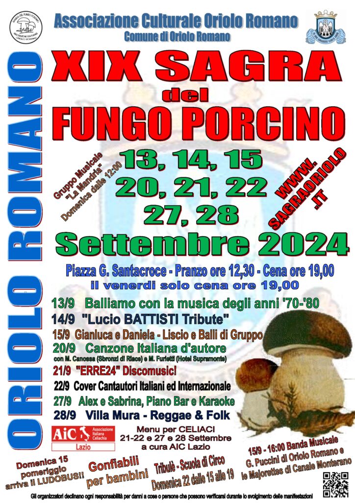 La Sagra Del Porcino Di Oriolo