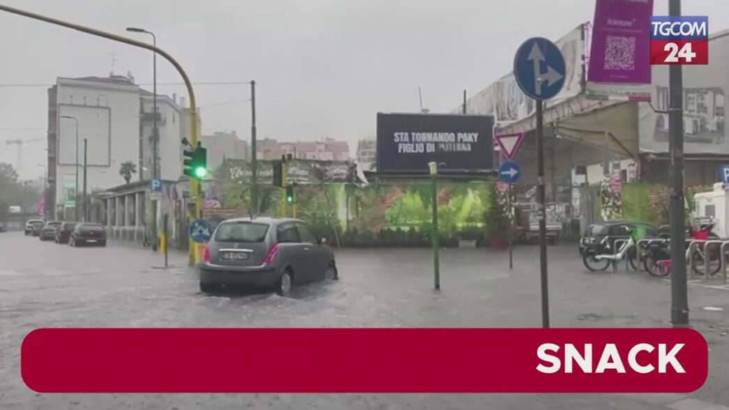 Milano flagellata da violento