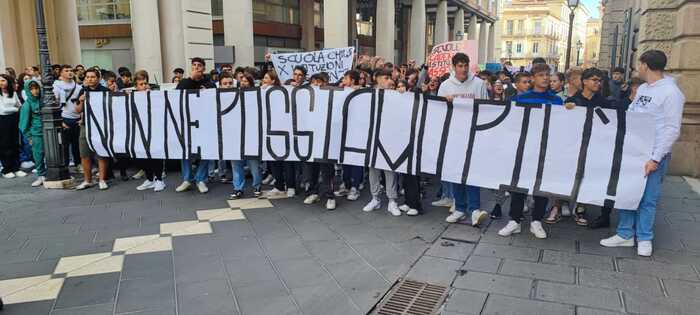 Protesta studentesca a Chieti