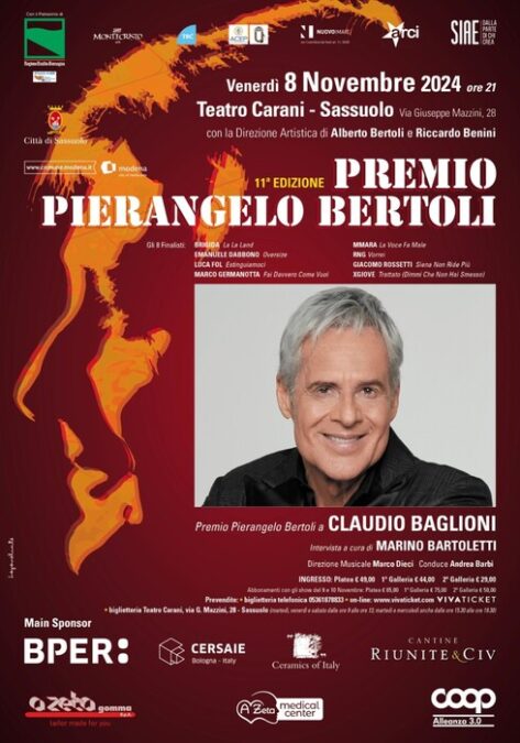 Claudio Baglioni riceverC3A0 il P