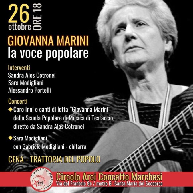 Festa della cultura popolare: eventi imperdibili per onorare l’eredità di Giovanna Marini