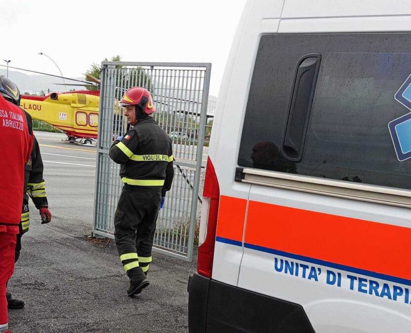 Grave incidente stradale sulla A24: un giovane trasportato in elisoccorso all’ospedale