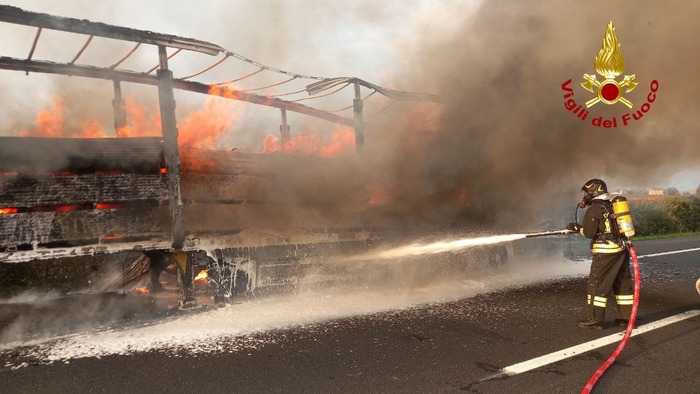 Incendio Su Autostrada A43A Tra