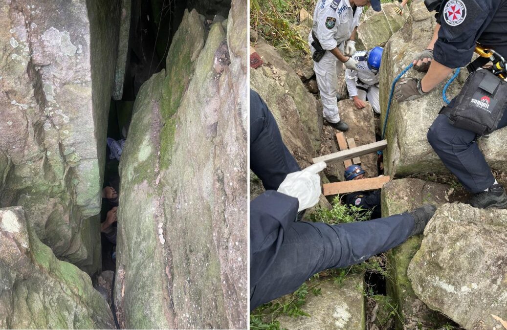 Incidente nella Hunter Valley: una giovane bloccata per sette ore tra i massi e salvata dai soccorritori