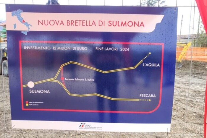 Nuova bretella ferroviaria tra Pescara e L’Aquila: avvio del servizio previsto per dicembre 2024