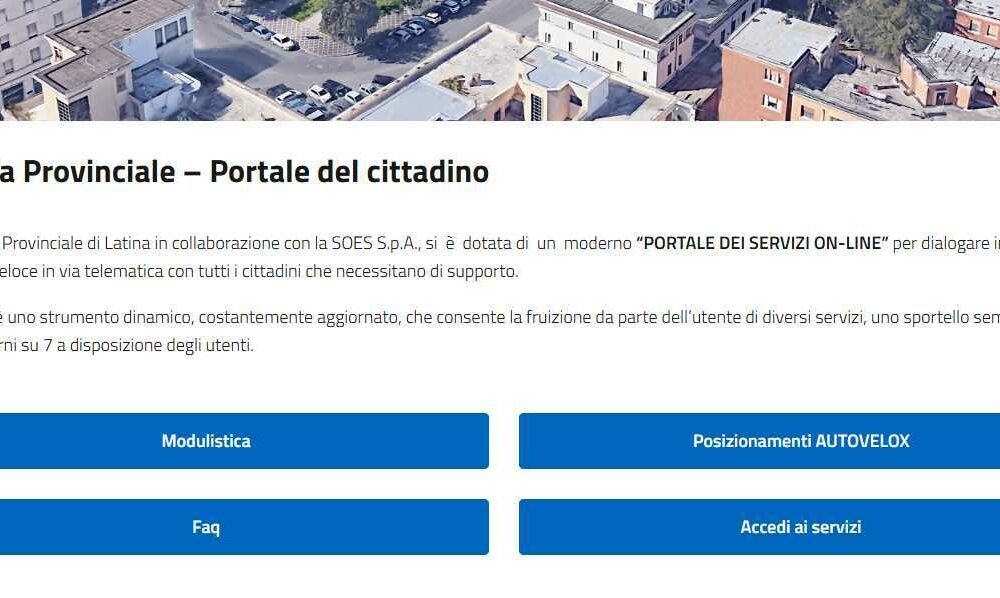 Nuovo portale online per il controllo delle multe a Latina: accesso diretto per i cittadini