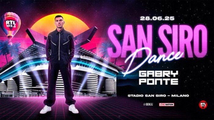 San Siro si trasforma in un club: Gabry Ponte annuncia il suo live il 28 giugno 2025