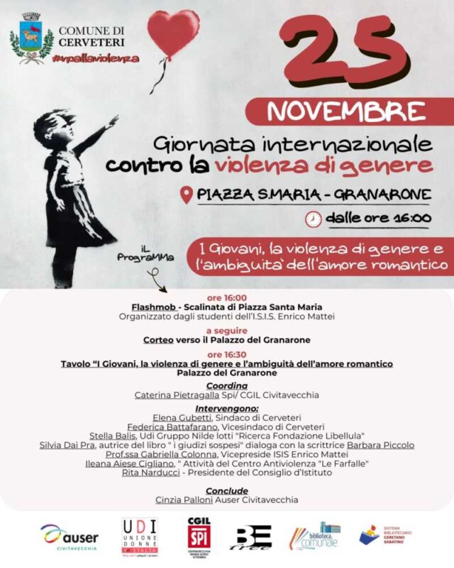 Cerveteri ready to raise awareness against violence on women: events planned for November 25