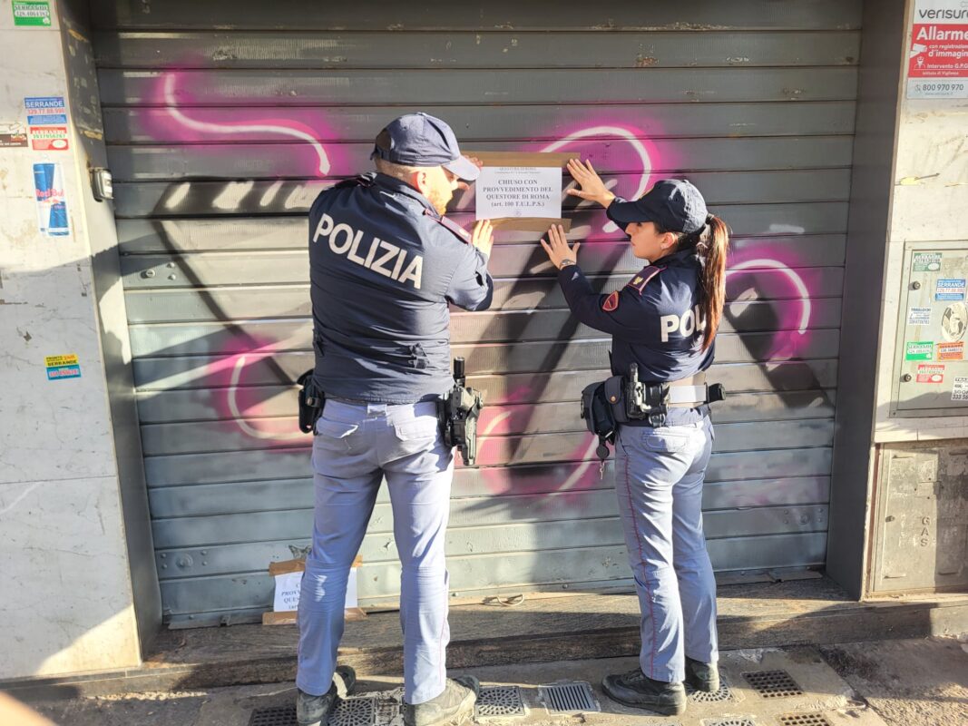 Chiusura di un bar nel quartiere Don Bosco a Roma: provvedimento del Questore dopo episodi di violenza