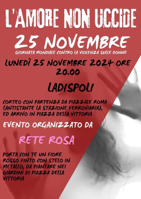 Corteo contro la violenza sulle donne: appuntamento a Ladispoli il 25 novembre