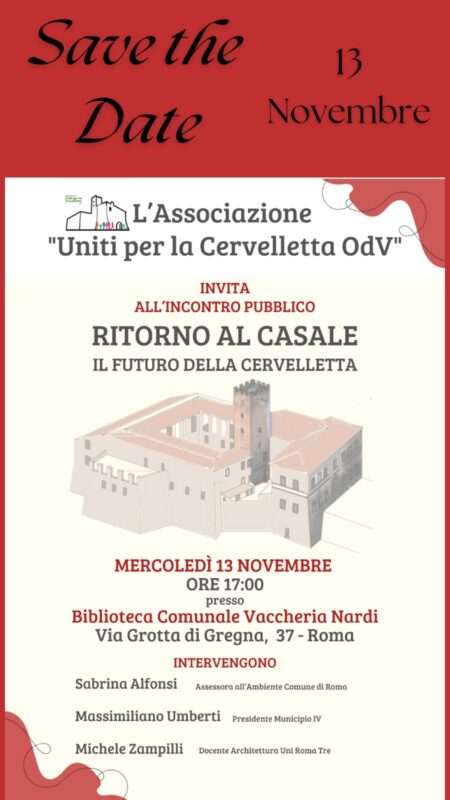 Il Casale della Cervelletta: Nuove Risorse e Futuro Rinnovato per un Patrimonio Storico