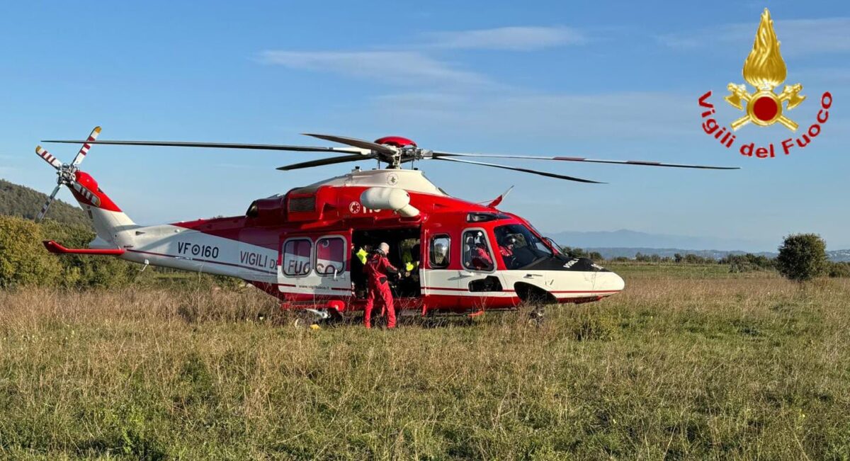 Intervento di soccorso a Trevignano: elicottero e squadre specializzate in azione per un ragazzo disperso