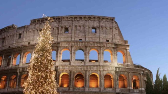 Le strade si illuminano di mille luci, le piazze si riempiono di decorazioni e l’atmosfera si fa magica. Il Natale a Roma