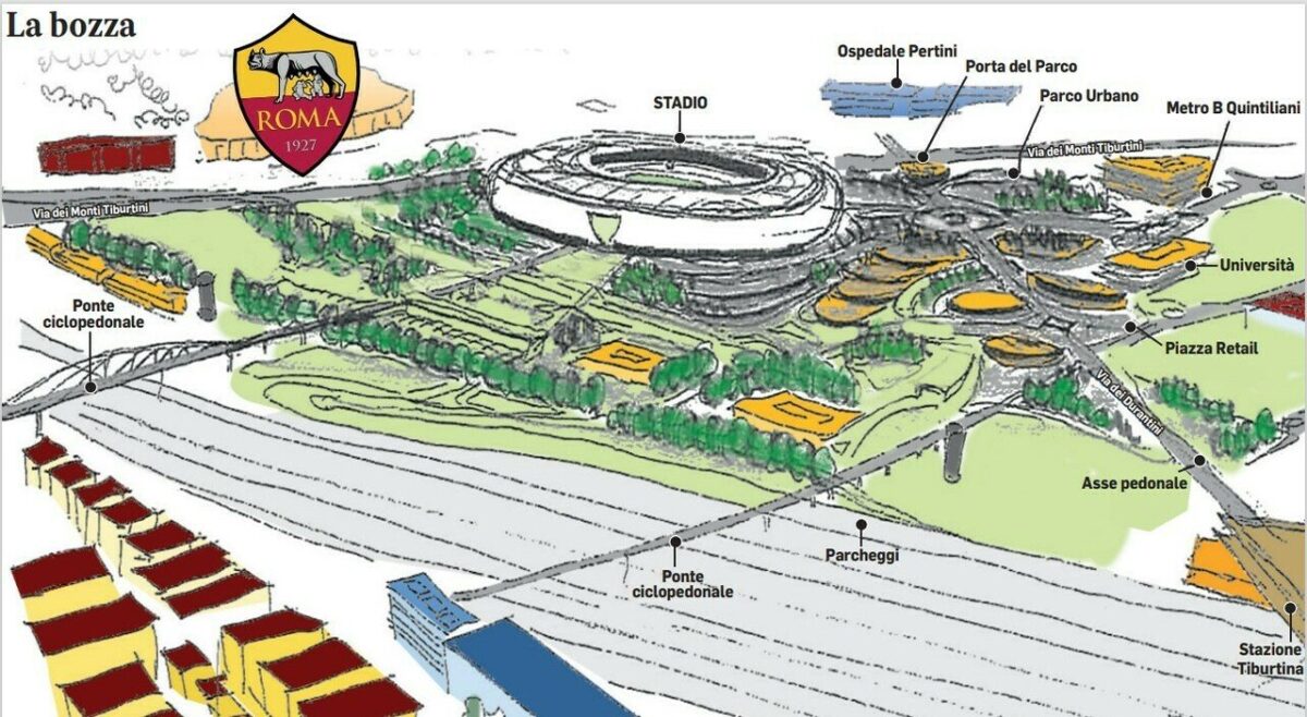 Progetto stadio della Roma a Pietralata: entusiasmo del sindaco e proteste dei cittadini