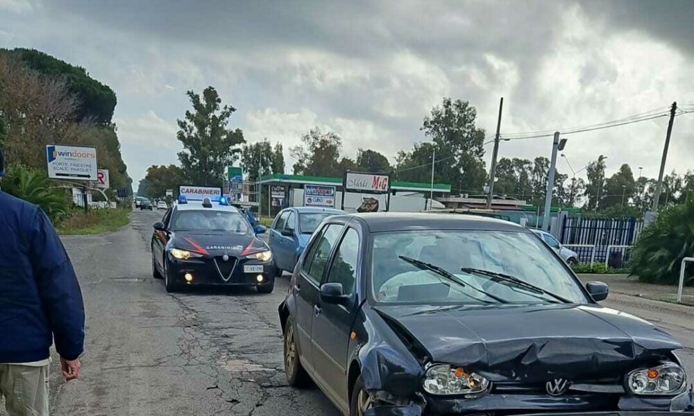 Rallentamenti del traffico a Latina a causa di tamponamenti su strade principali