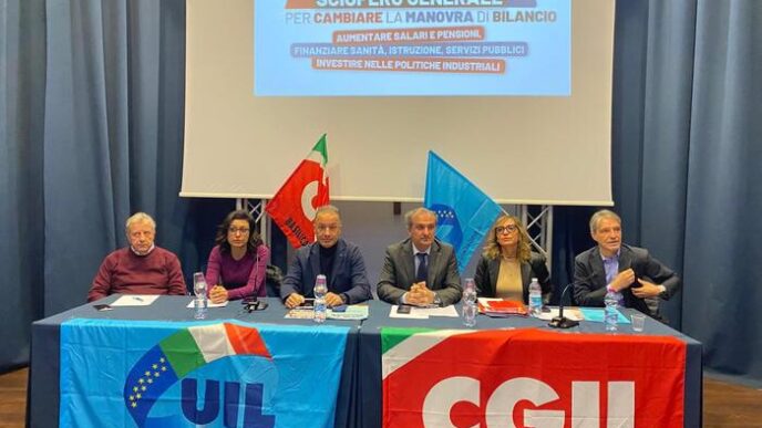 Sciopero Di Otto Ore3A Cgil E U