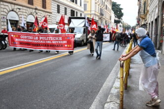 Sciopero generale a Roma3A lavo