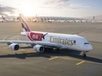 Un A380 Di Emirates Festeggia