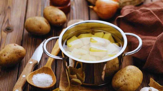 acqua di cottura delle patate utile in casa