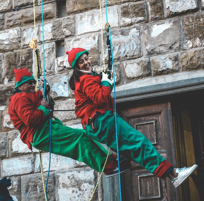 Babbo Natale e i festeggiament