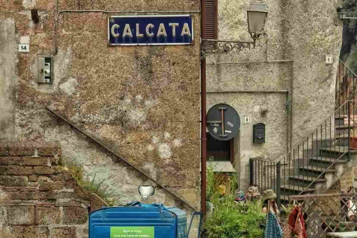 una parte del borgo di calcata