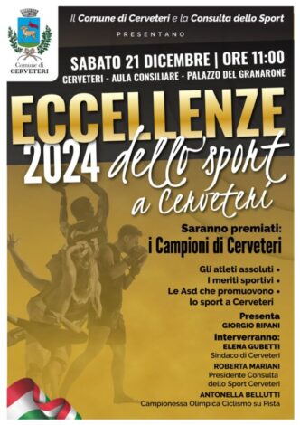 Cerveteri celebra i suoi atlet