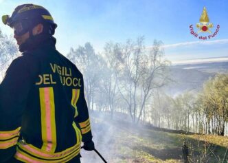 Incendi sulle alture di Pietra