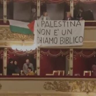 Protesta per la Palestina dura